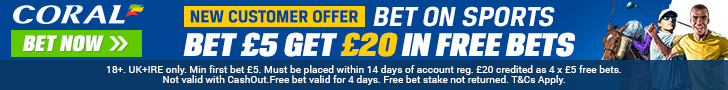 Â£20 Free Bets Coral